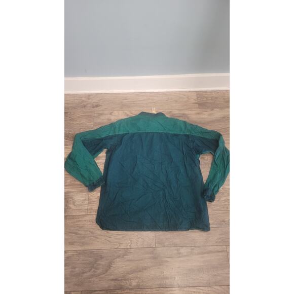 Vintage Sunrider Shades Shirt 3XL Made in Canada Green Button-Up NWT Minor Stain - Picture 6 of 7